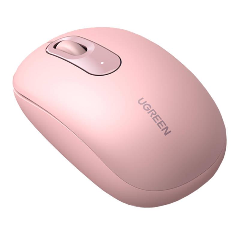 Bezdrátová myš UGREEN 90686 2.4G (třešňově růžová)