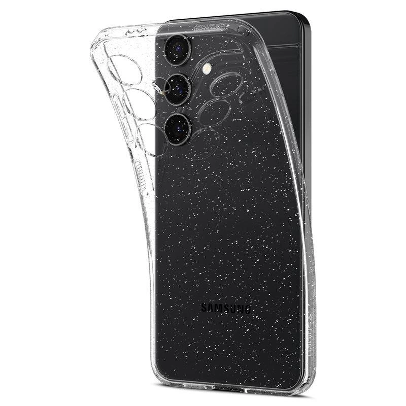 Pouzdro Spigen Liquid Crystal pro Samsung Galaxy S24 - průhledný brokát