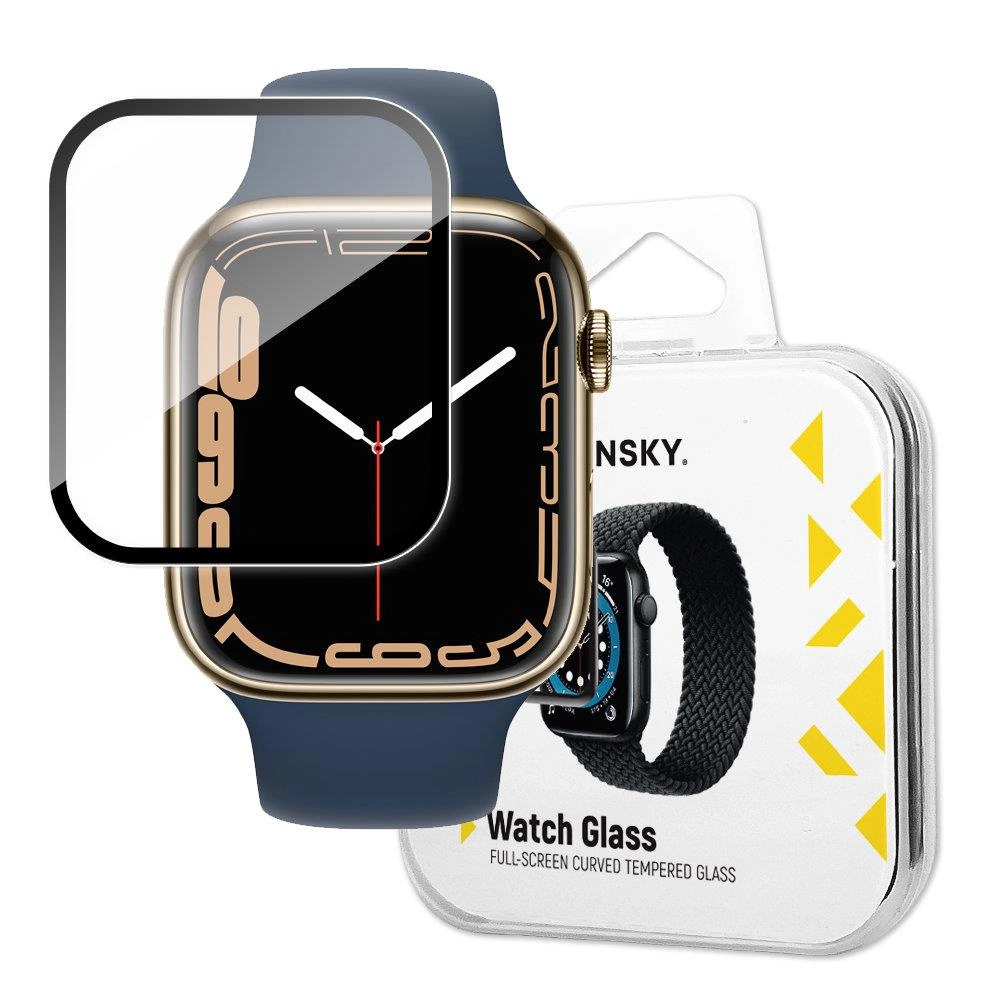 Wozinsky Watch Glass hybridní sklo pro Apple Watch 7/8/9 41mm černé