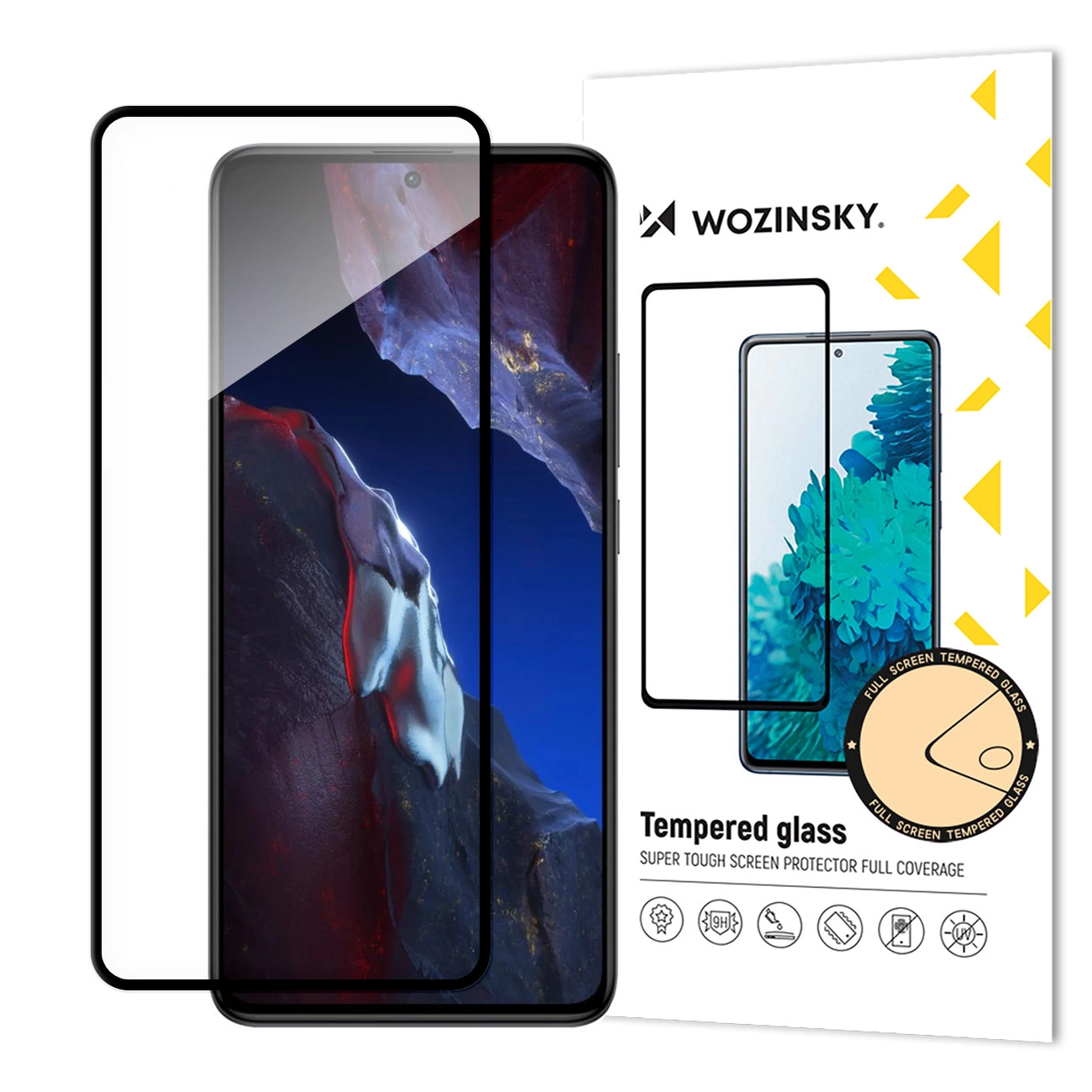 Xiaomi Poco F5 Pro 9H tvrzené sklo s rámečkem Wozinsky Full Glue Tempered Glass - černé