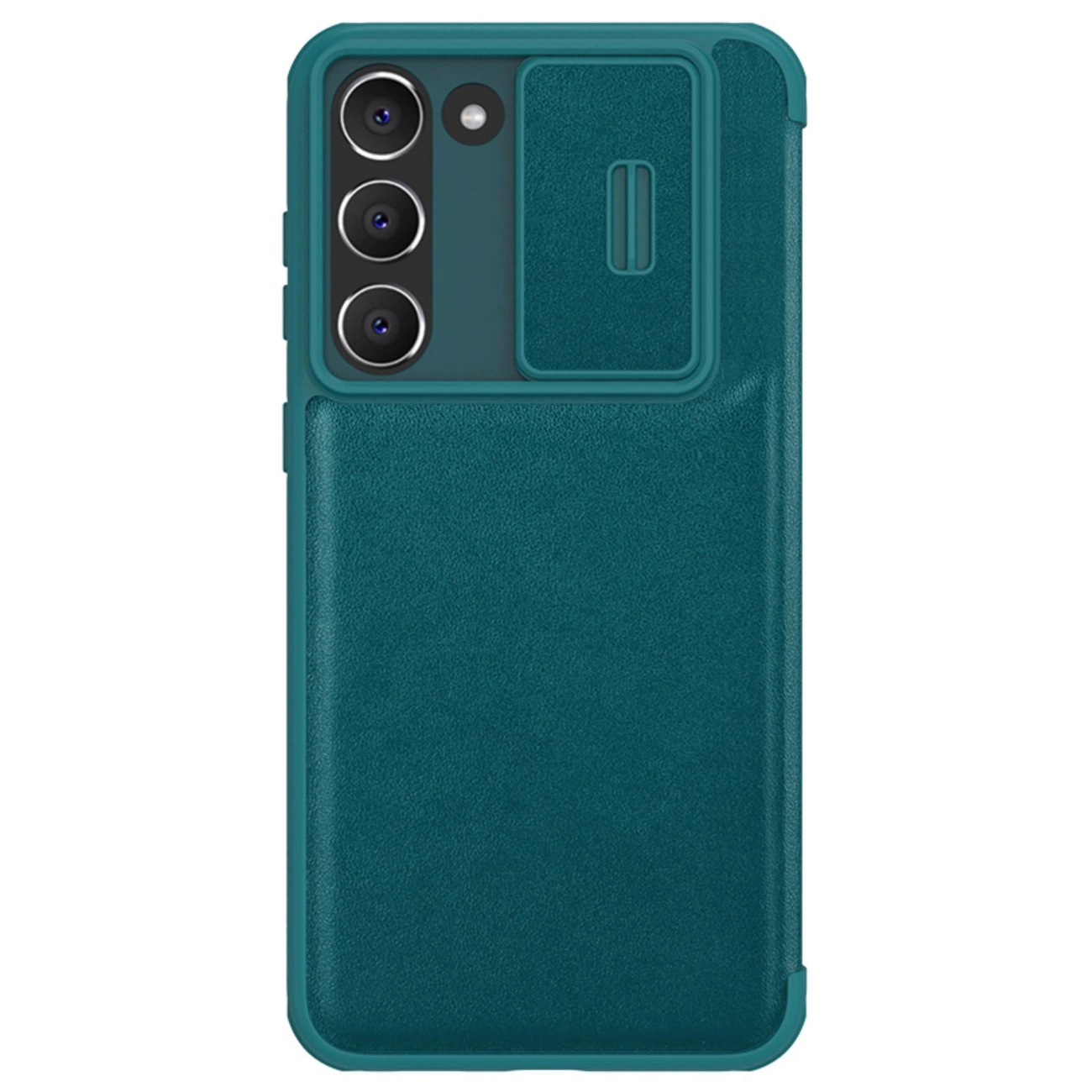 Nillkin Qin Leather Pro Pouzdro Samsung Galaxy S23+ s flipovým krytem krytu fotoaparátu zelené