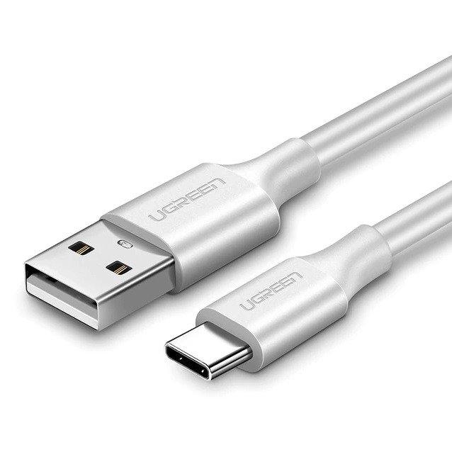 Kabel USB-C QC3.0 UGREEN 0,5 m (bílý)