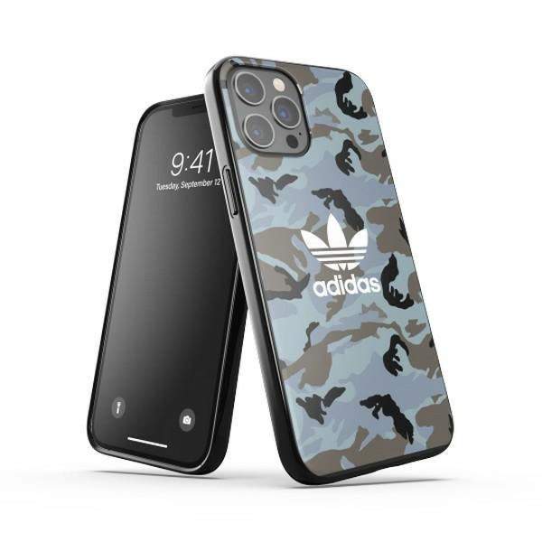 Adidas OR SnapCase Camo pouzdro pro iPhone 12 Pro Max - modré/černé