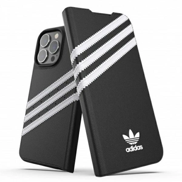 Adidas OR Booklet Case PU pro iPhone 13 Pro / iPhone 13 - černobílý