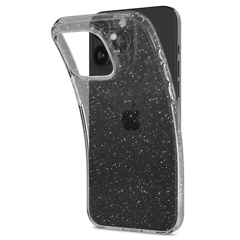 Pouzdro Spigen Liquid Crystal pro iPhone 15 Pro Max - průhledný brokát