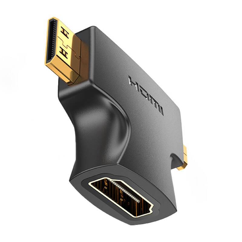 2v1 HDMI - Micro/Mini HDMI adaptér Vention AGFB0 (černý)