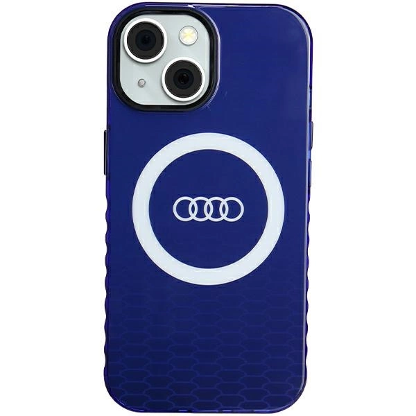 Audi IML Big Logo MagSafe pouzdro pro iPhone 15 / 14 / 13 - modré