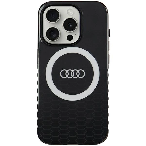 Audi IML Big Logo MagSafe pouzdro pro iPhone 15 Pro - černé