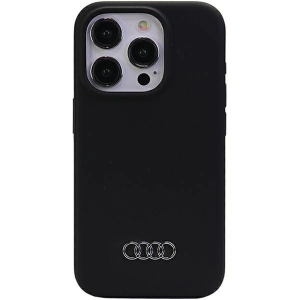 Silikonové pouzdro Audi pro iPhone 15 Pro - černé