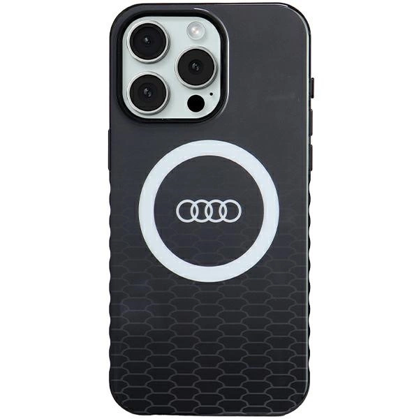 Audi IML Big Logo MagSafe pouzdro pro iPhone 15 Pro Max - černé