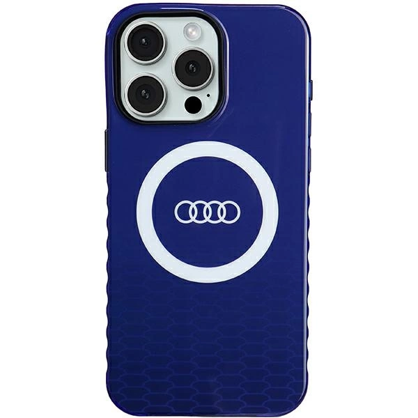 Audi IML Big Logo MagSafe pouzdro pro iPhone 15 Pro Max - modré