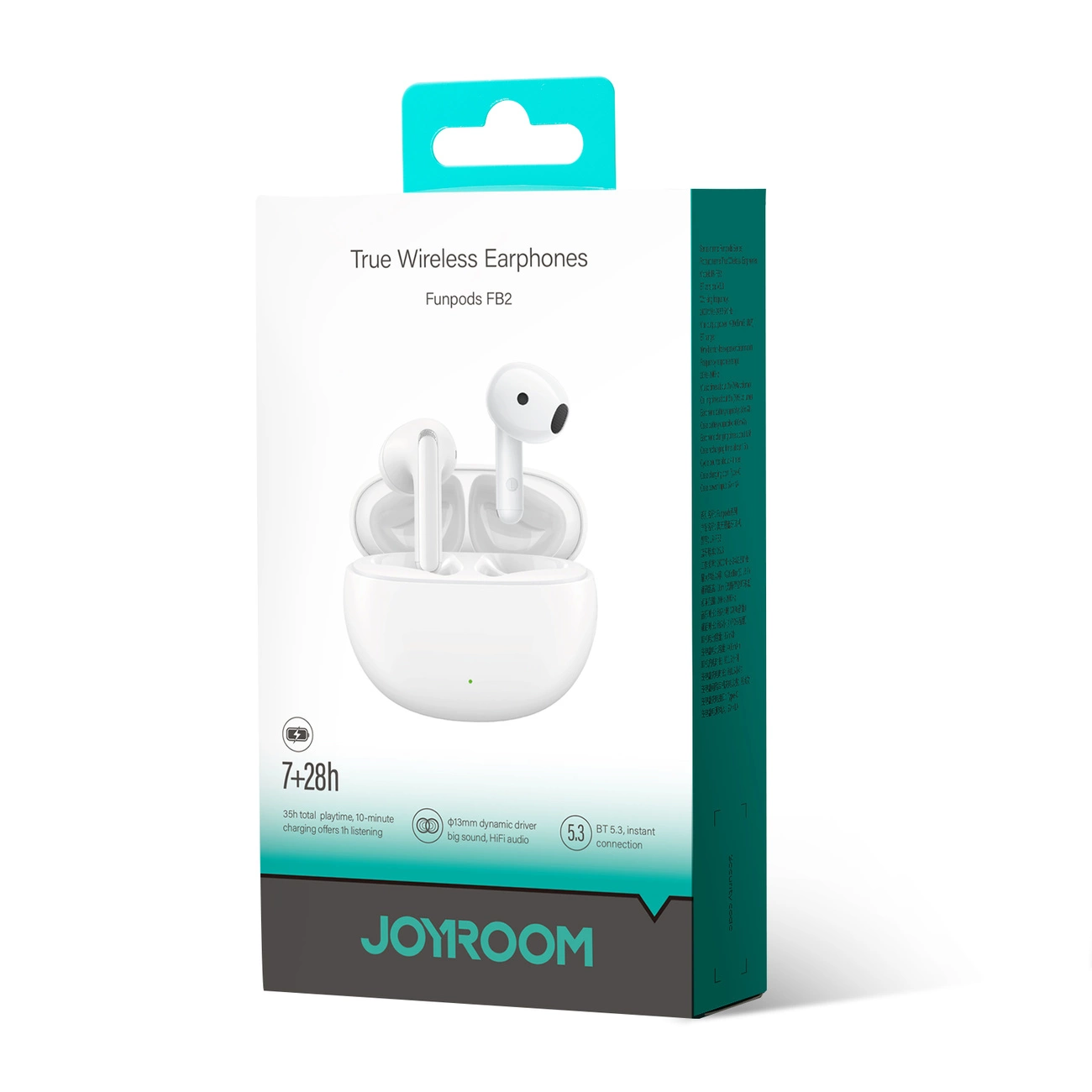 Bezdrátová sluchátka do uší Joyroom Funpods (JR-FB2) - bílá