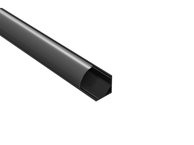 PANLUX ALU PROFIL 2.0 <10mm rohový oblý černý délka 2m