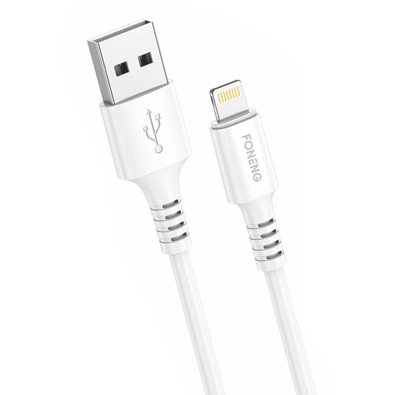 Kabel USB na Lightning Foneng X85 iPhone 3A Quick Charge, 1 m (bílý)