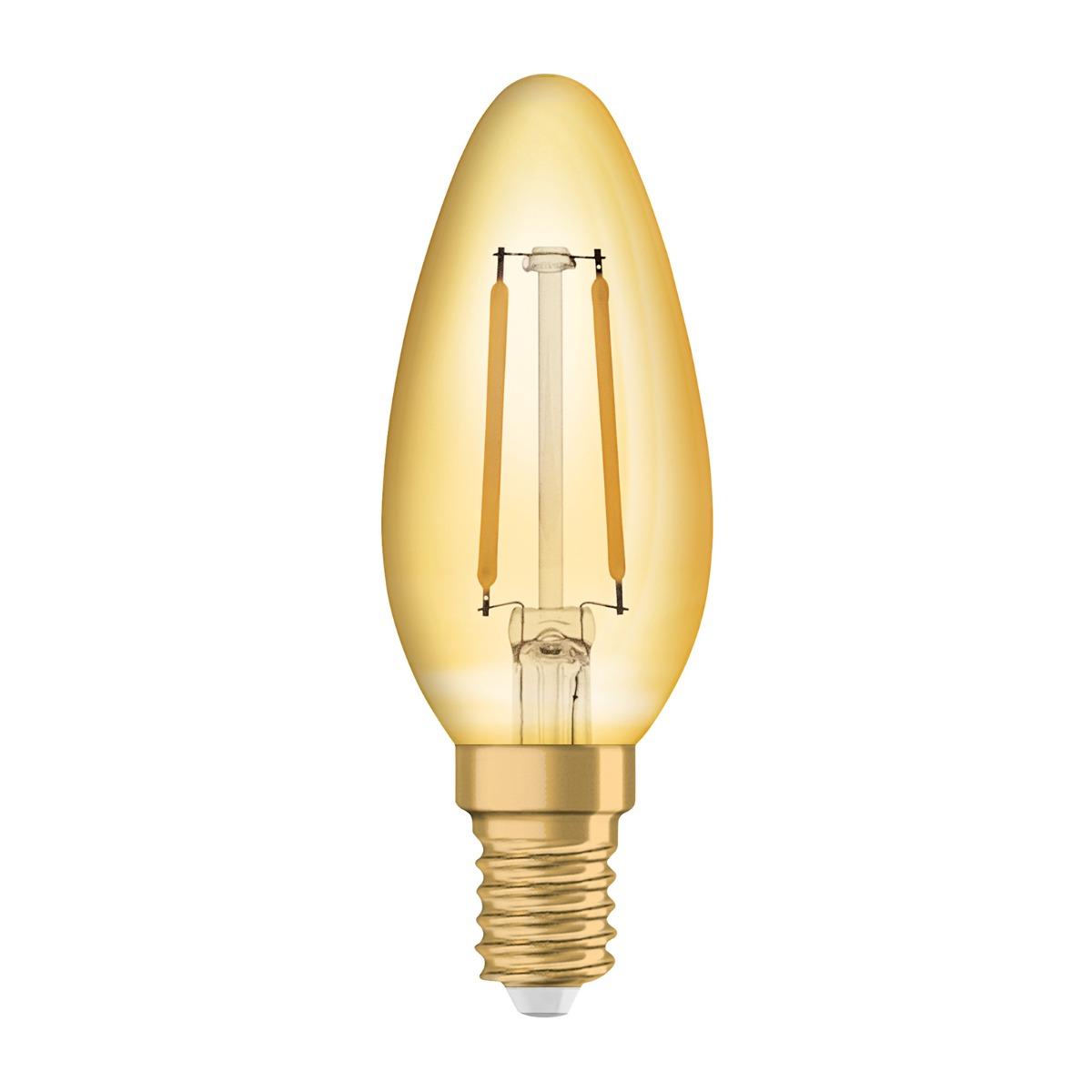 LED žárovka LED E14 B35 2,5W = 22W 220lm 2400K Teplá bílá 360° Filament OSRAM Vintage 1906 OSRVINT0120