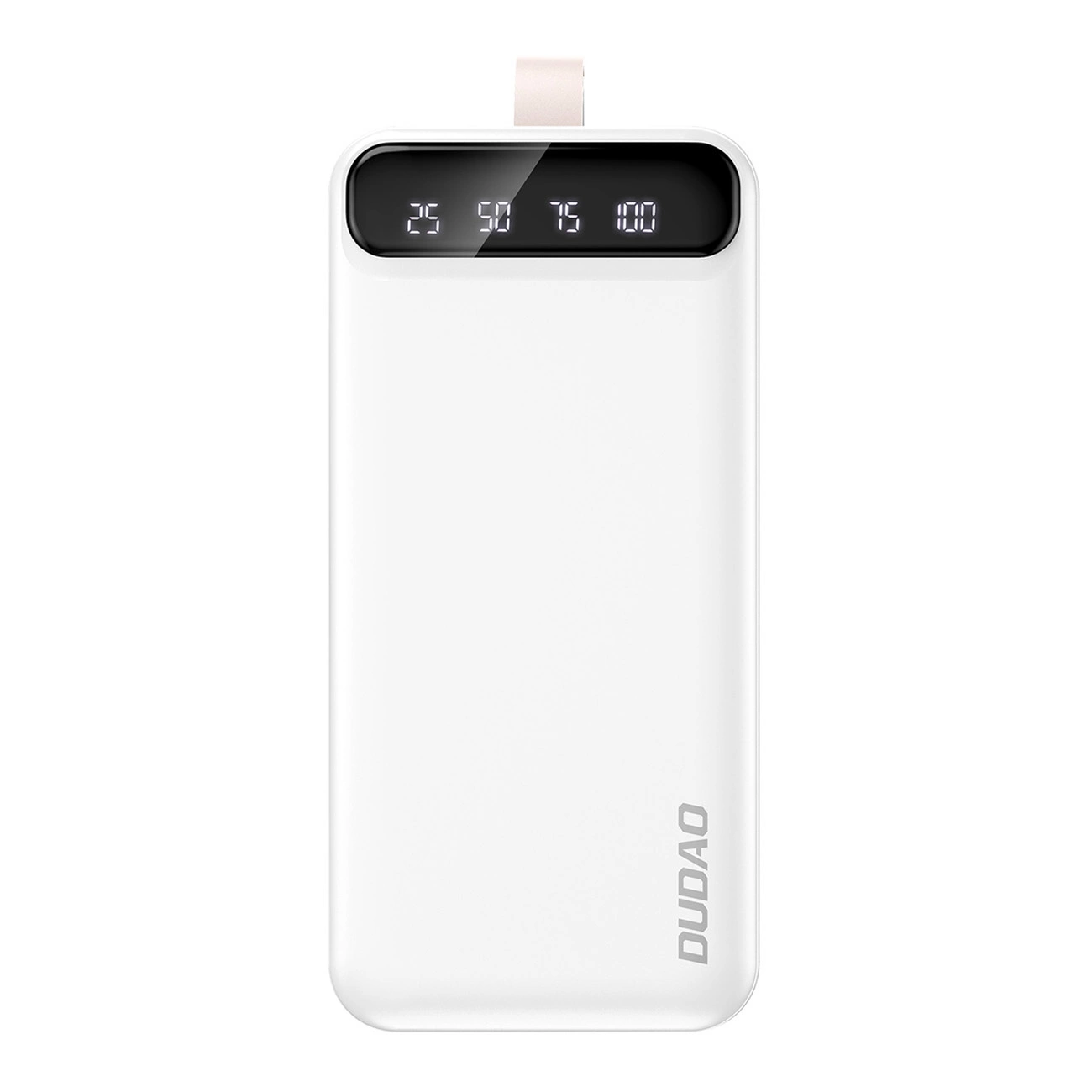 Dudao powerbank 30000 mAh 2x USB / USB-C s LED světlem bílá (K8s+ bílá)