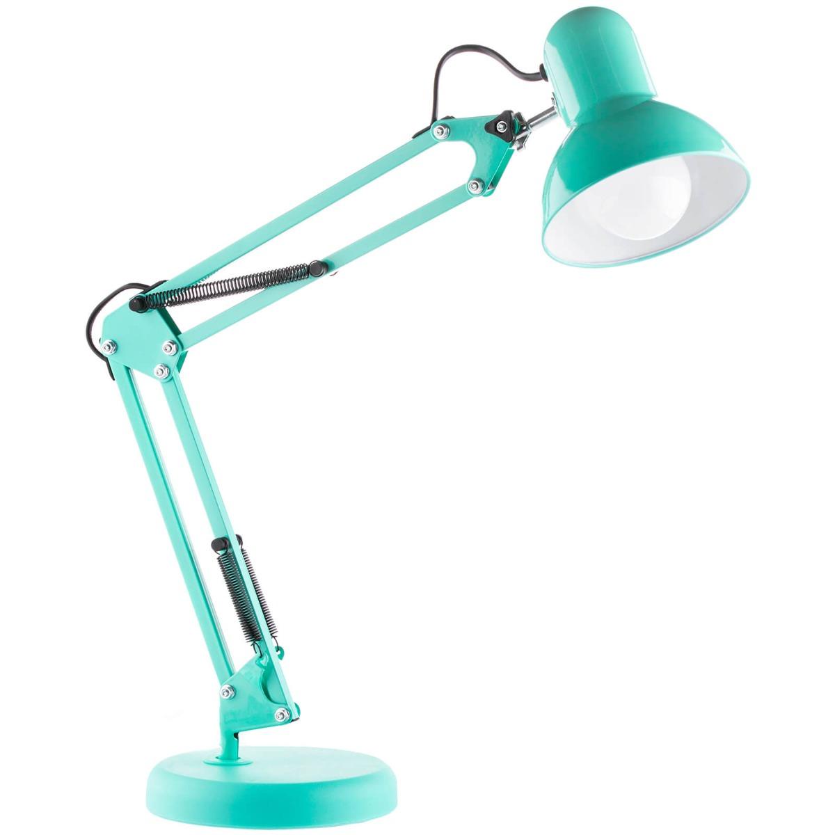 Kancelářská stolní lampa E27 TOBI Mátová Lumiled + úchyt na stůl