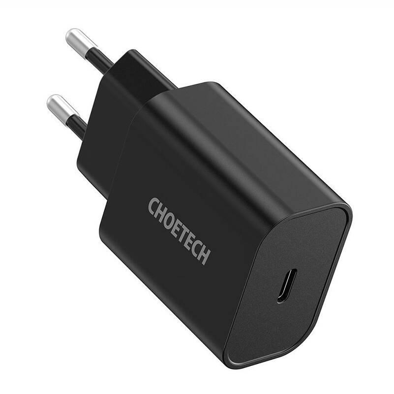 Síťová nabíječka Choetech Q5004 EU USB-C, 20 W (černá)