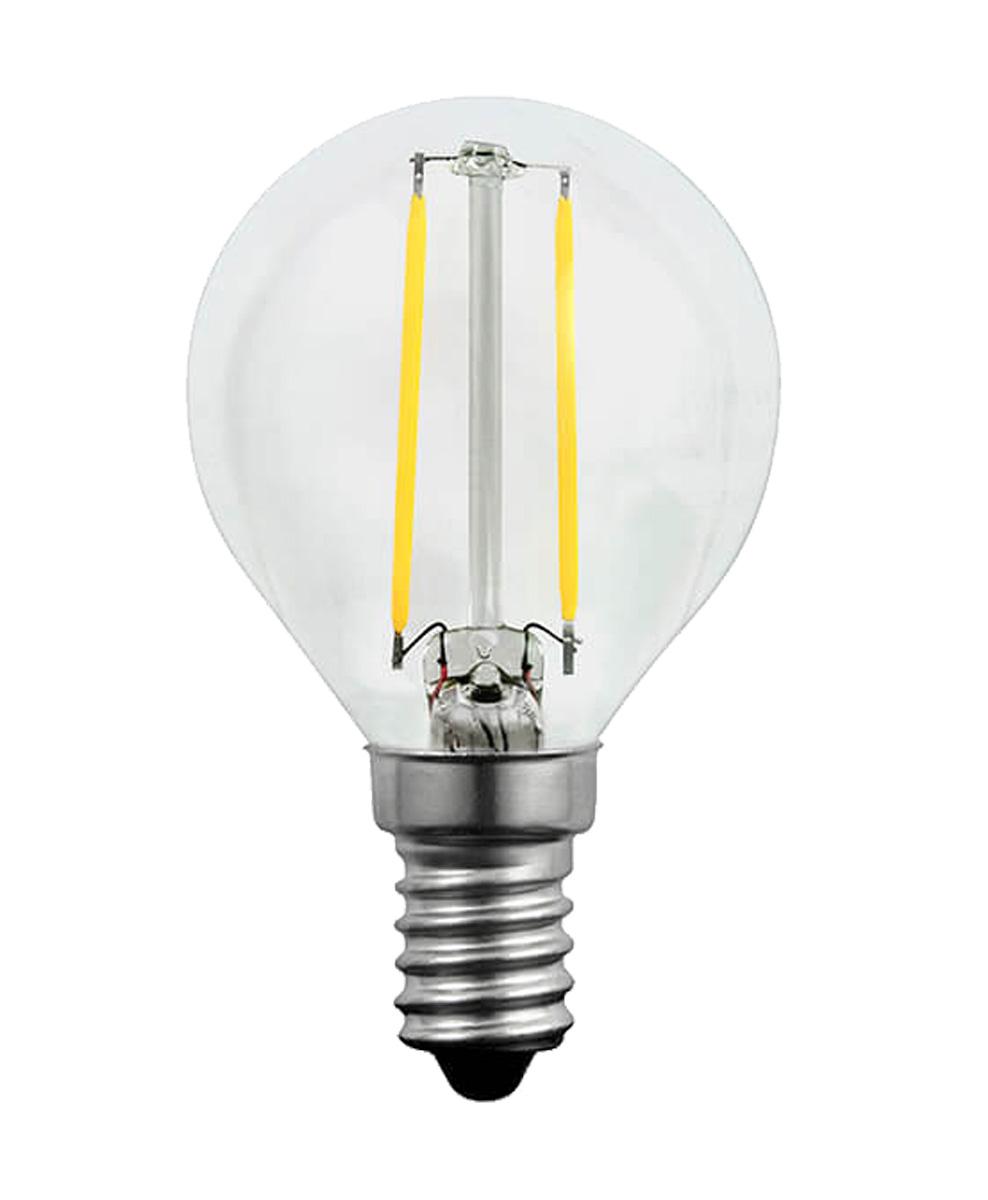 LED žárovka LED E14 P45 2W = 23W 230lm 3000K Teplá bílá 360° Filament GOLDLUX (Polux)