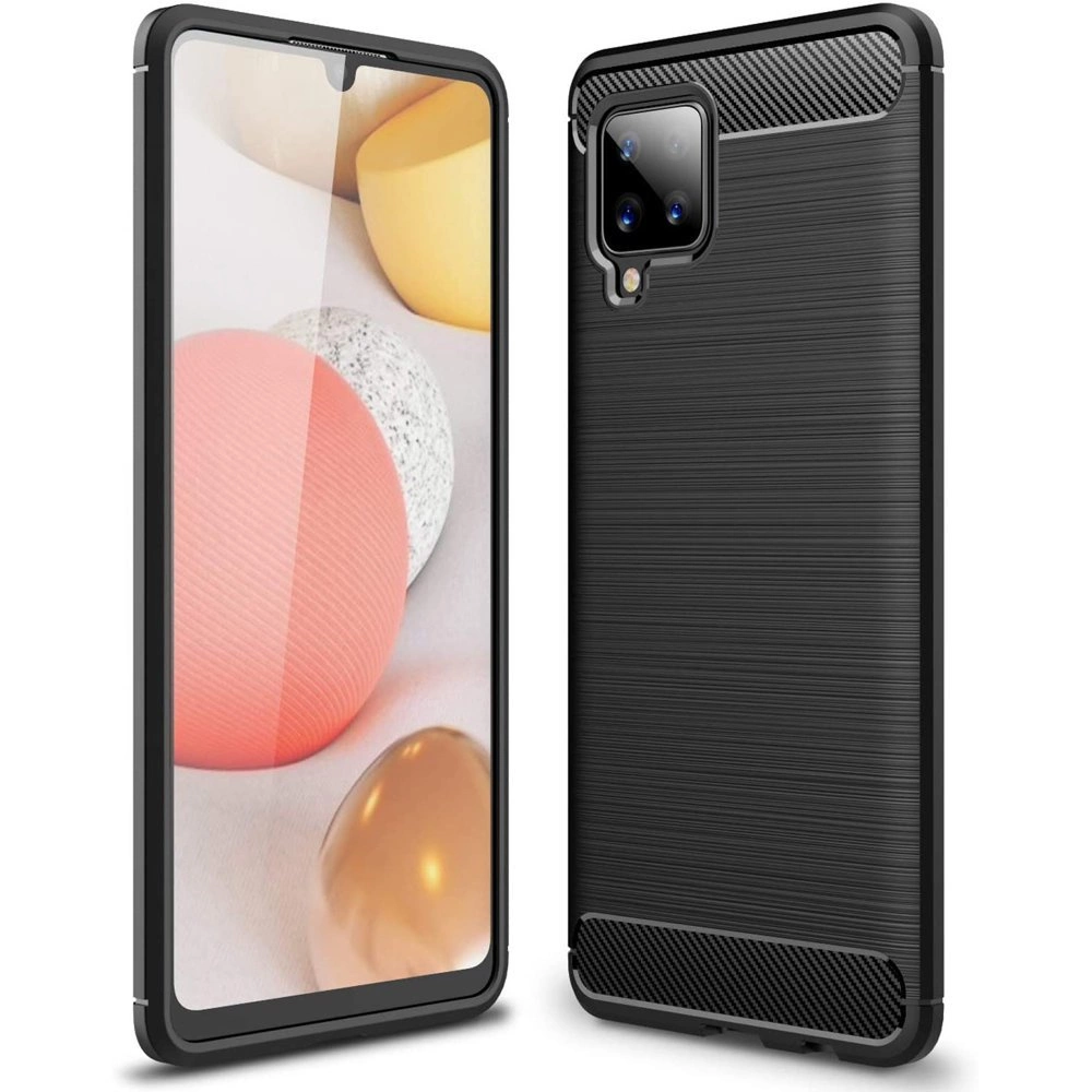 Hurtel Ohebné pouzdro Carbon Case Samsung Galaxy A42 5G černé