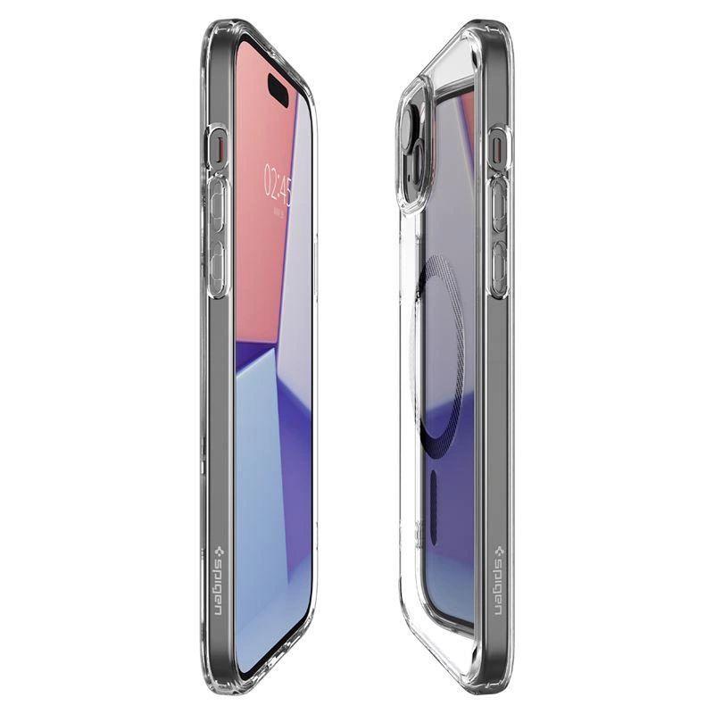 Spigen Ultra Hybrid Mag pouzdro s MagSafe pro iPhone 15 - šedé
