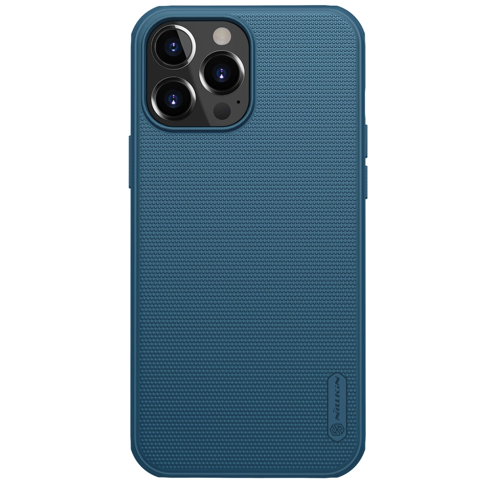 Nillkin Super Frosted Shield zesílený kryt iPhone 13 Pro modrý