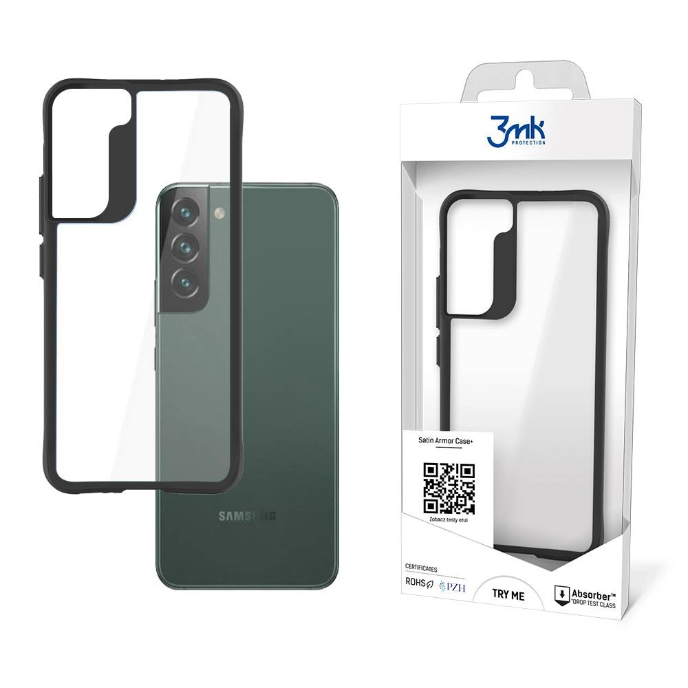 3mk Protection 3mk Satin Armor Case+ pro Samsung Galaxy S22+ 5G - čirý