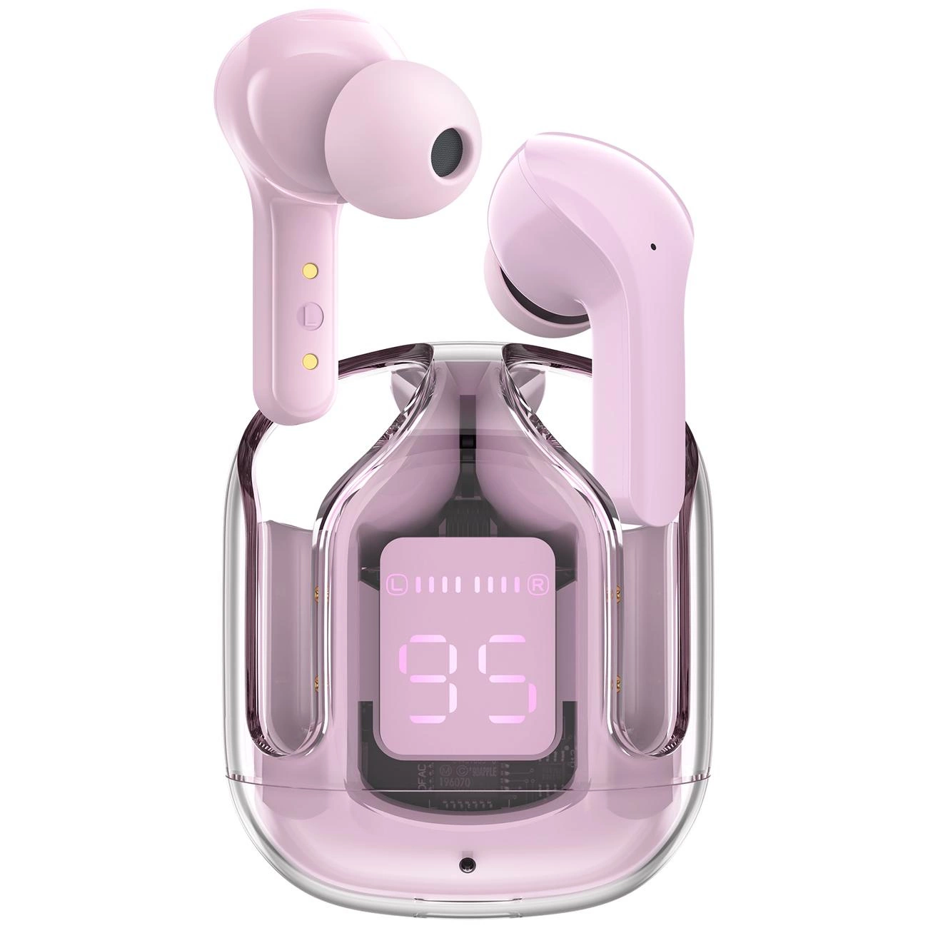 Bezdrátová sluchátka do uší Acefast TWS Bluetooth růžová (T6 pink lotus)