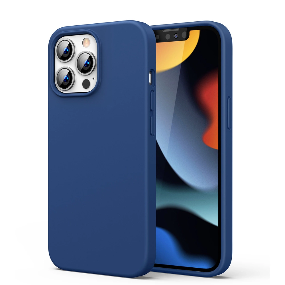 Ugreen Ochranné silikonové pouzdro gumové flexibilní silikonové pouzdro iPhone 13 Pro Max modré