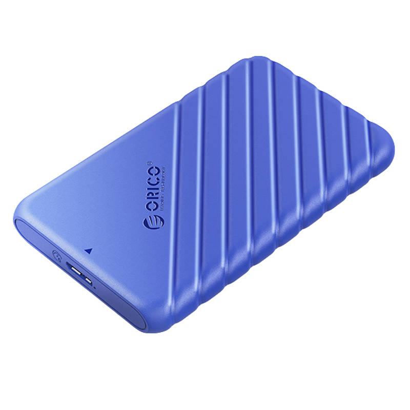 Orico 2,5" HDD / SSD kryt, 5 Gb/s, USB 3.0 (modrý)