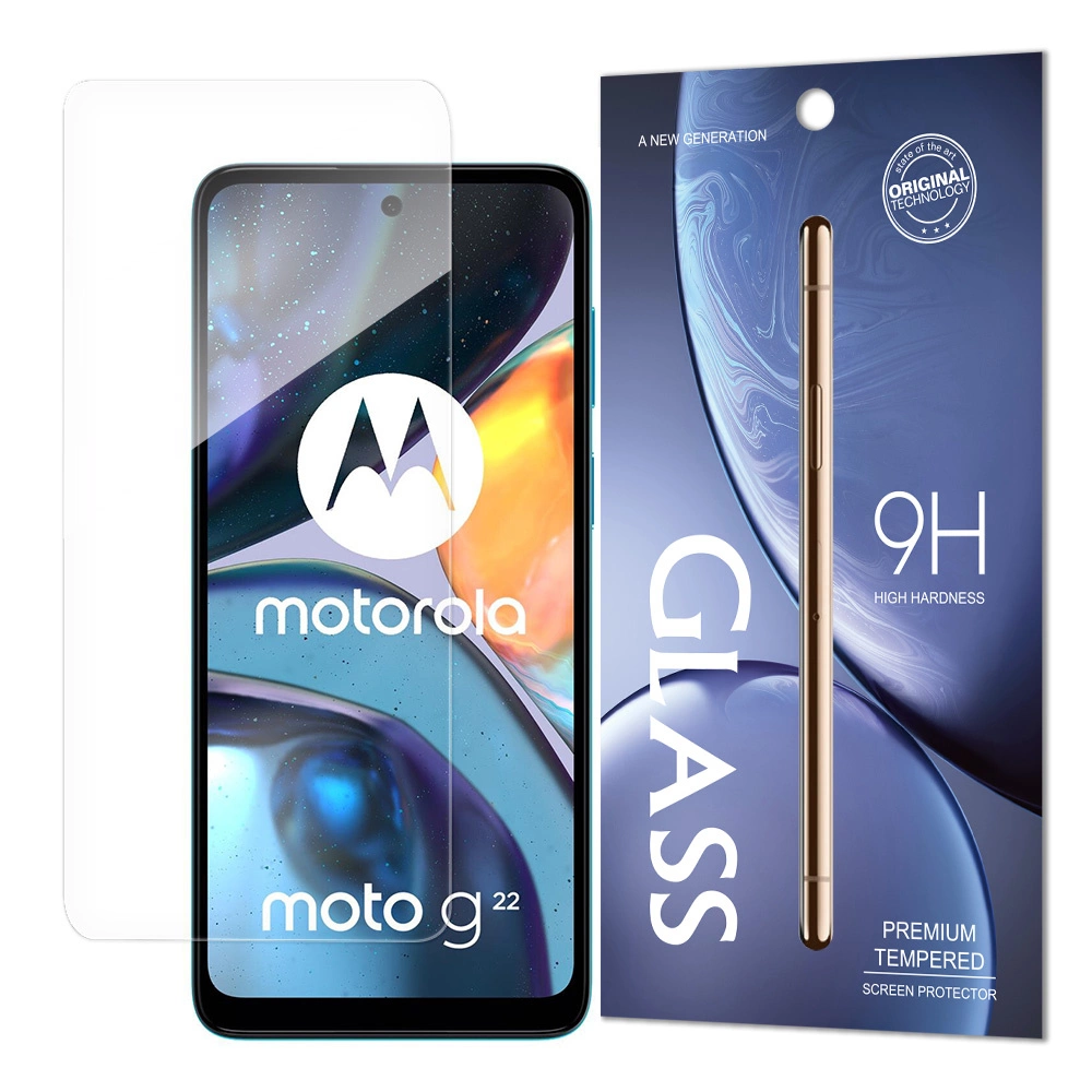 Hurtel Tvrzené sklo 9H Motorola Moto G22 (balení - obálka)