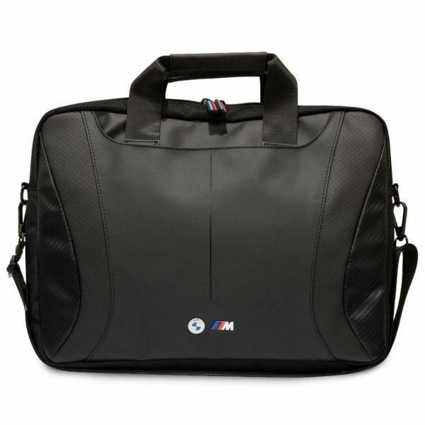 Brašna na notebook BMW Carbon & Perforated Laptop Bag 16" - černá