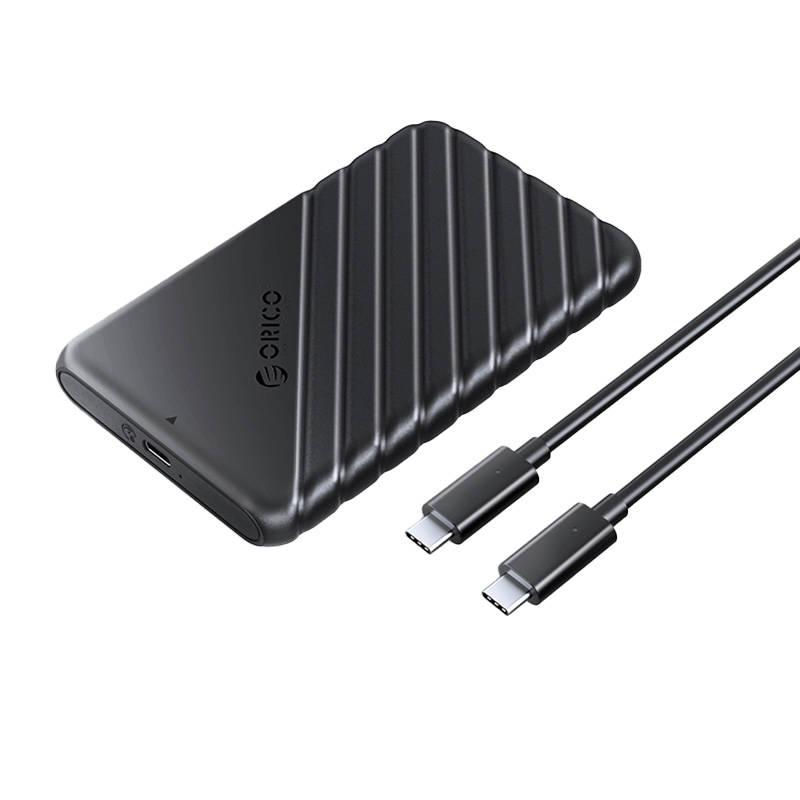 Orico 2,5" HDD / SSD kryt, 6 Gb/s, USB-C 3.1 Gen1 (černý)