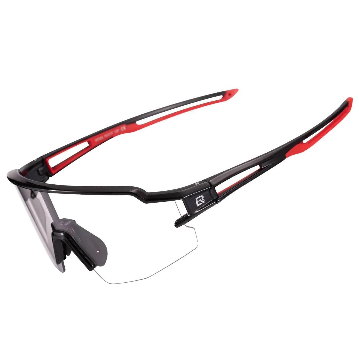 Cyklistické brýle Rockbros 10173 fotochromatické UV400 - černé/červené